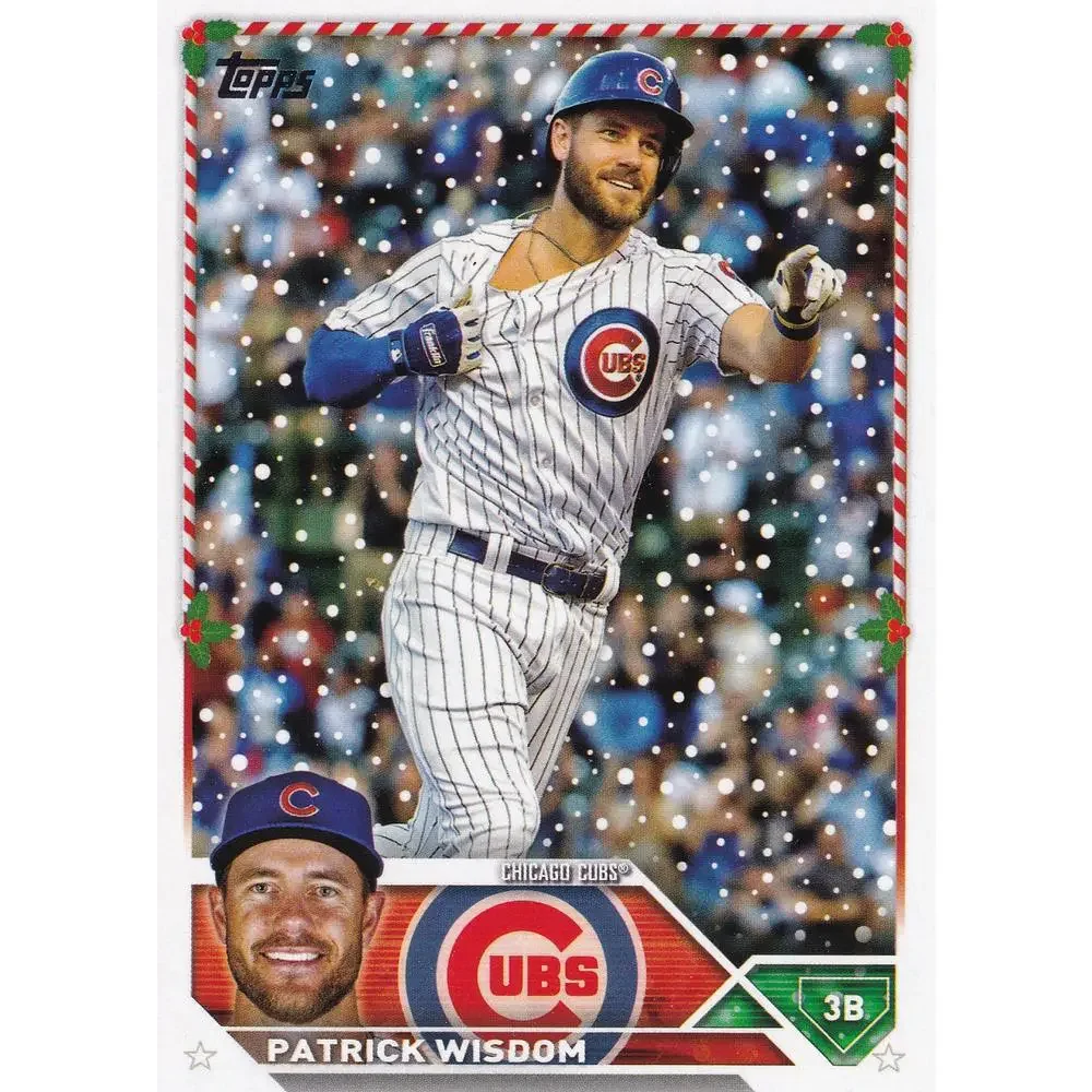 2023 Topps Holiday Patrick Wisdom H126 Chicago Cubs